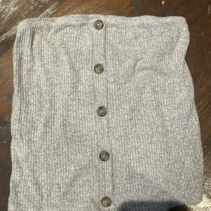 american eagle grey button tube top